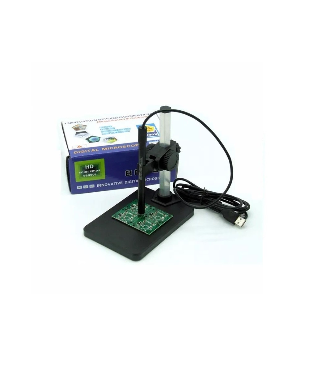 Microscopio Digital USB HD con Brillo Ajustable 1-600X