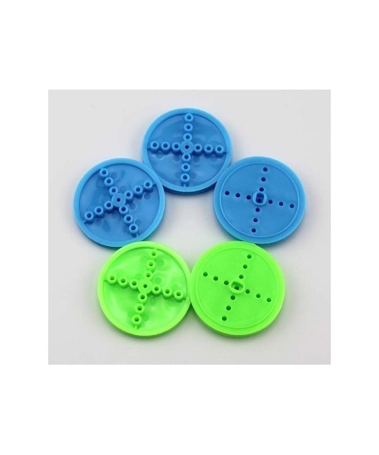 Polea de plastico con agujeros