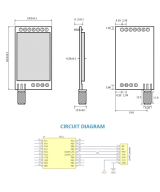 Enlace Lora 433Mhz 8KM E32-433T30D TTL 1W Tx/Rx