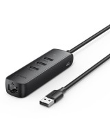 ADAPTADOR HUB DE USB A USB 2.0 Y RJ45 10/100M UGREEN