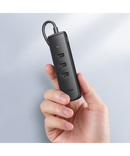 ADAPTADOR HUB DE USB A USB 2.0 Y RJ45 10/100M UGREEN