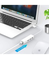 Adaptador de RED y HUB USB 2.0 a RJ45 10/100M