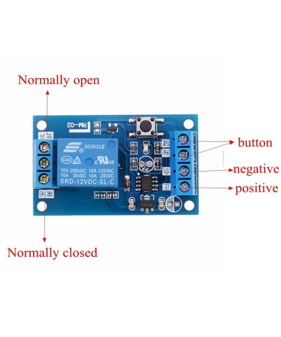 Modulo Rele 12V 10A 1- 4 Canales