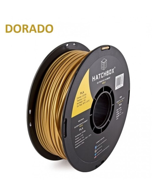 Filamento PLA Hatchbox 1.75mm 2.2 lb