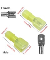 Terminal de Empalme Rapido para Cable Hembra-Macho (3 Pares)