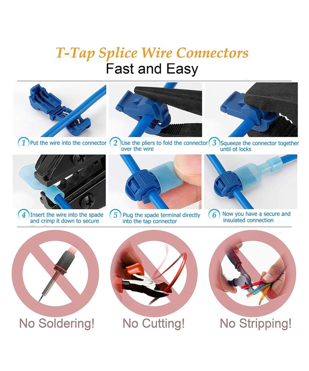 Conector con Terminal de Crimpado para Cable (2 Pares)