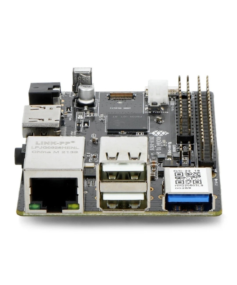 Pine64 ROCK64 con Rockchip RK3328 Cortex A53 Quad-Core 1.2GHz 4GB RAM