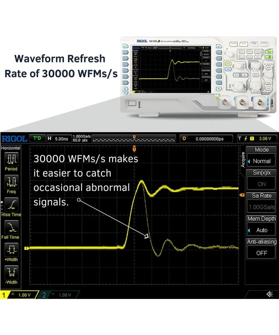 Osciloscopio Digital RIGOL DS1202z-E 2 Canales 200 MHZ 1GS/s