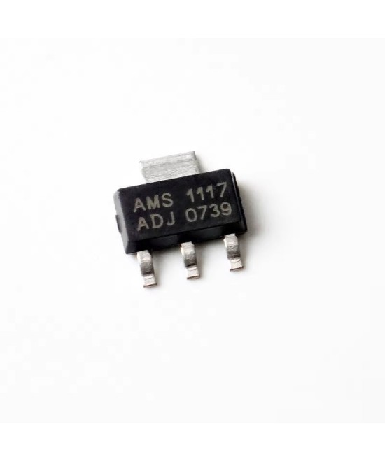 Regulador de voltaje AMS1117 SOT-223 (ADJ-1.2V-1.8V-3.3V-5.1V)
