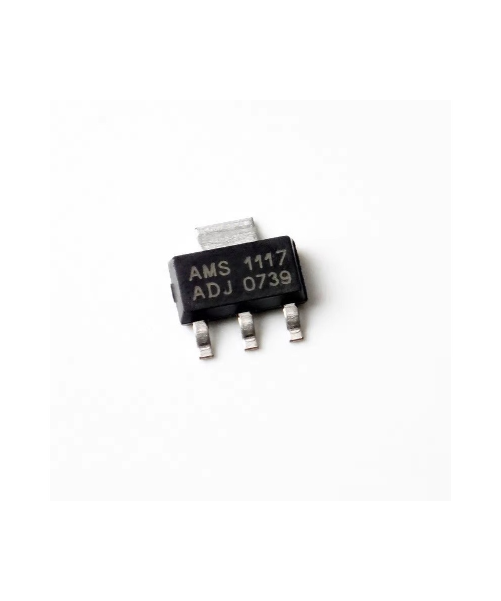 Regulador de voltaje AMS1117 SOT-223 (ADJ-1.2V-1.8V-3.3V-5.1V)