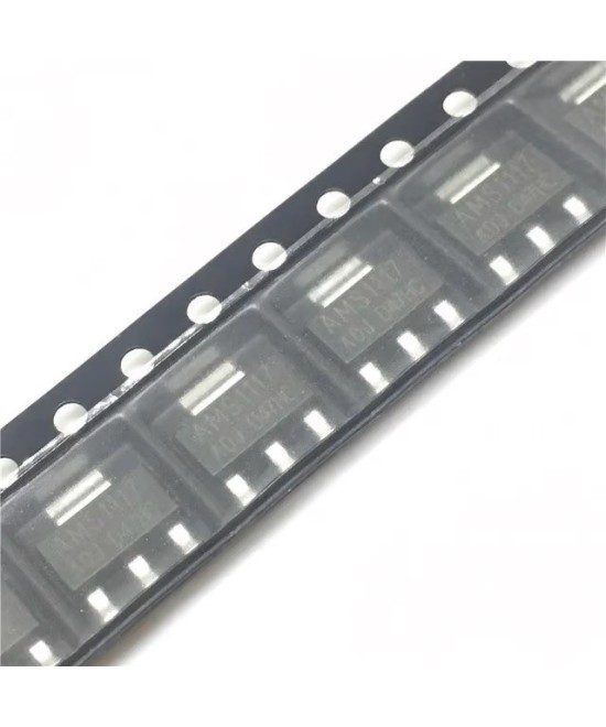 Regulador de voltaje AMS1117 SOT-223 (ADJ-1.2V-1.8V-3.3V-5.1V)