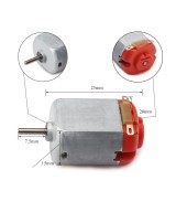 Mini Motor 130 DC 3-6V con Pinzas Cocodrilo