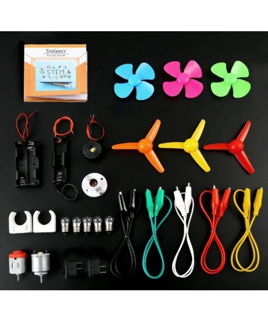 Kit de motor de circuito electrico, experimento cientifico, kit educativo