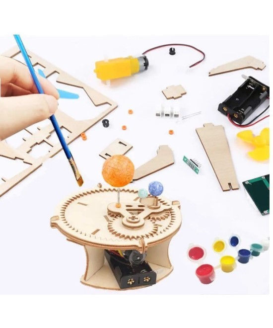 Kit de experimentos de ciencia, bricolaje, con herramienta de pintura de 12 colores (5 KITS)