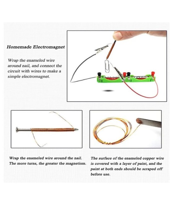 Kit de experimento de electricidad y magnetismo para niños, estudiantes, laboratorios de física escolar,