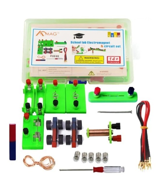 Kit de experimento de electricidad y magnetismo para niños, estudiantes, laboratorios de física escolar,