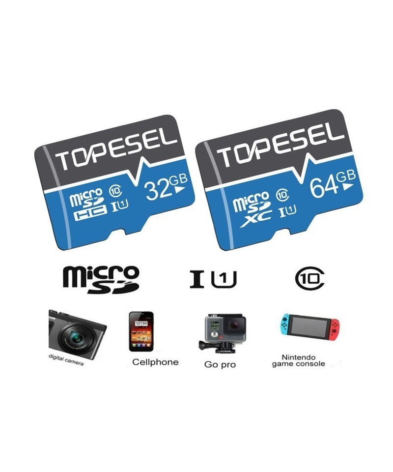 Memoria microSD Clase 10 TOPESEL