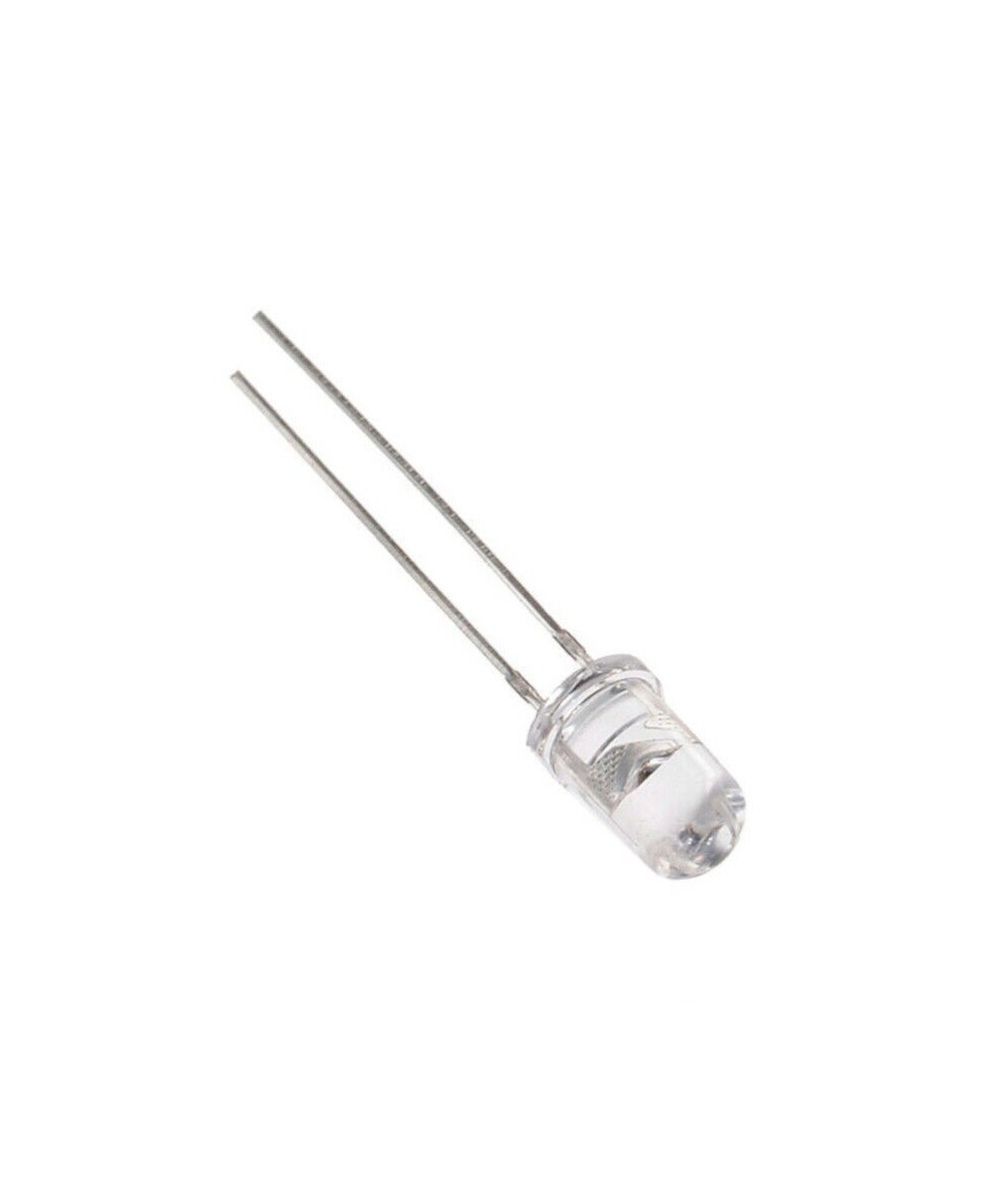 Diodo LED infrarrojo 5mm de 940nm Emisor o Receptor (5 unidades)