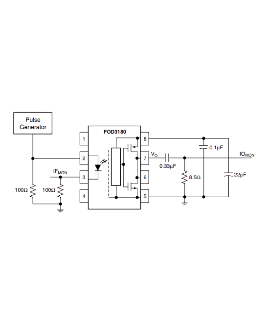 Optoacoplador FOD3180 6 Pines (DIP)