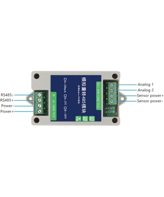 Modulo Transmisor Analogo a RS485 4-20mA
