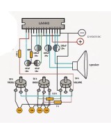 Amplificador de Audio 2X6W LA4440 (SIP)