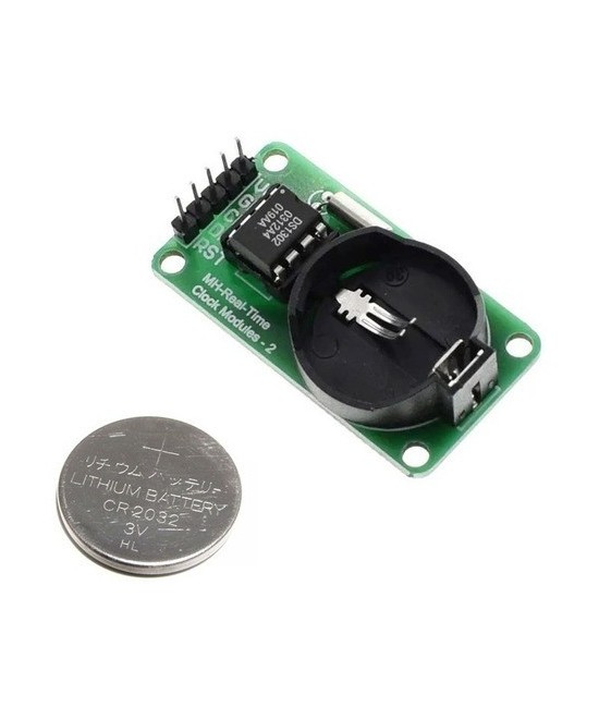 Modulo de reloj tiempo real RTC DS1302 mas batería