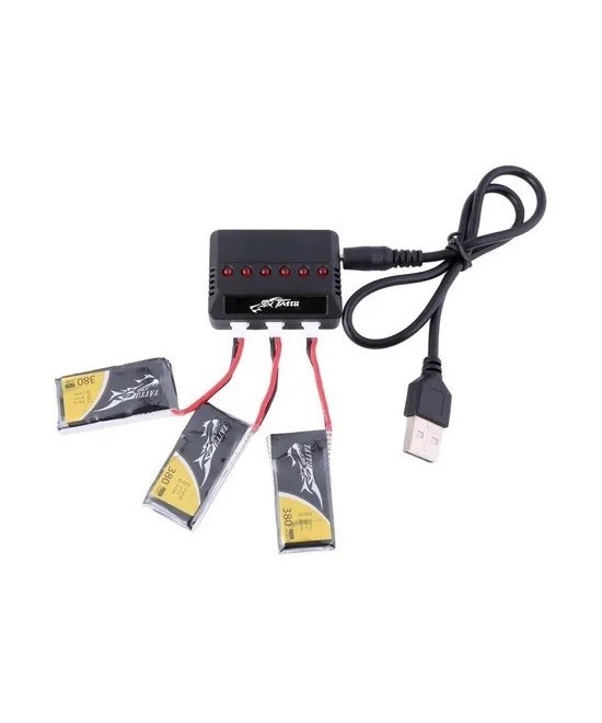 Bateria Recargable tipo LiPo 3.7V 380mAH conector JST 25C