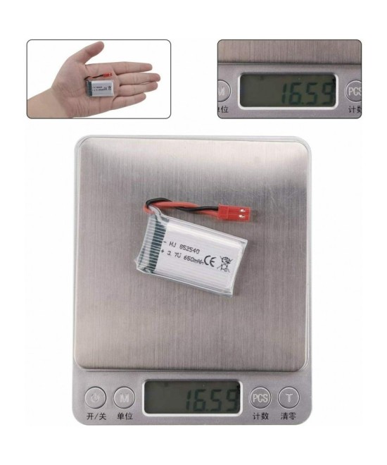 Batería tipo LiPo recargable 3.7V 650mAh