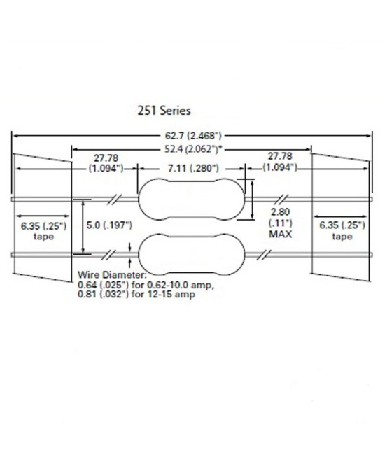 Fusible Very Fast-Acting 1.5A 125V para PCB