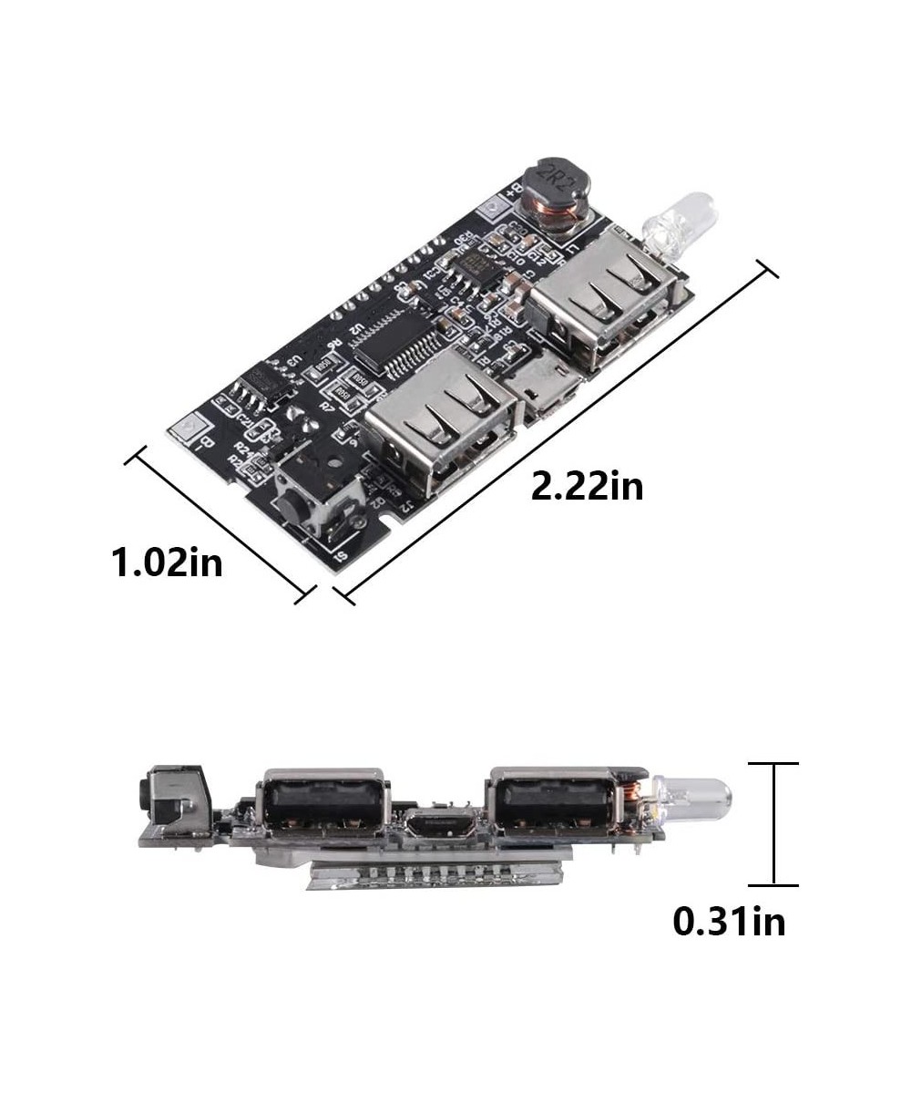 Modulo de Carga USB para Baterias 18650 con Pantalla BMS