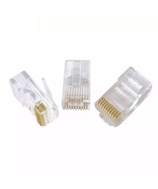 Conector RJ45 10 Pines Cat5e para Cable de Red (10U)