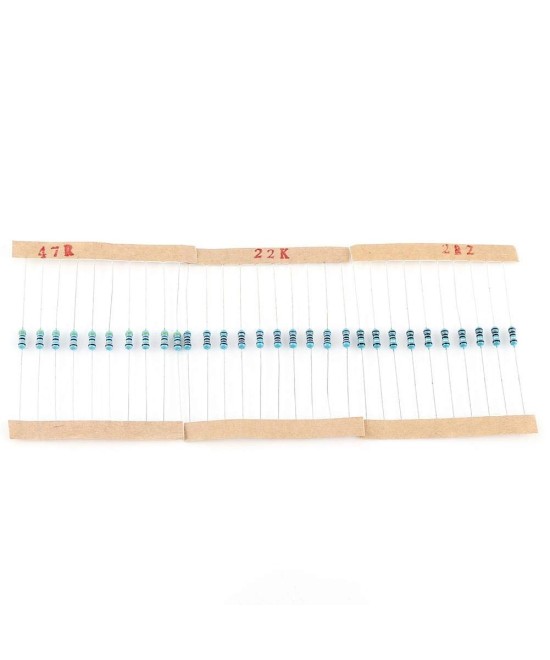 Resistencias de Filamento de Carbon 1/4W 1 Valor (10 Unidades)