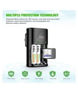 Cargador de Baterias AA/AAA/9V EBL-802