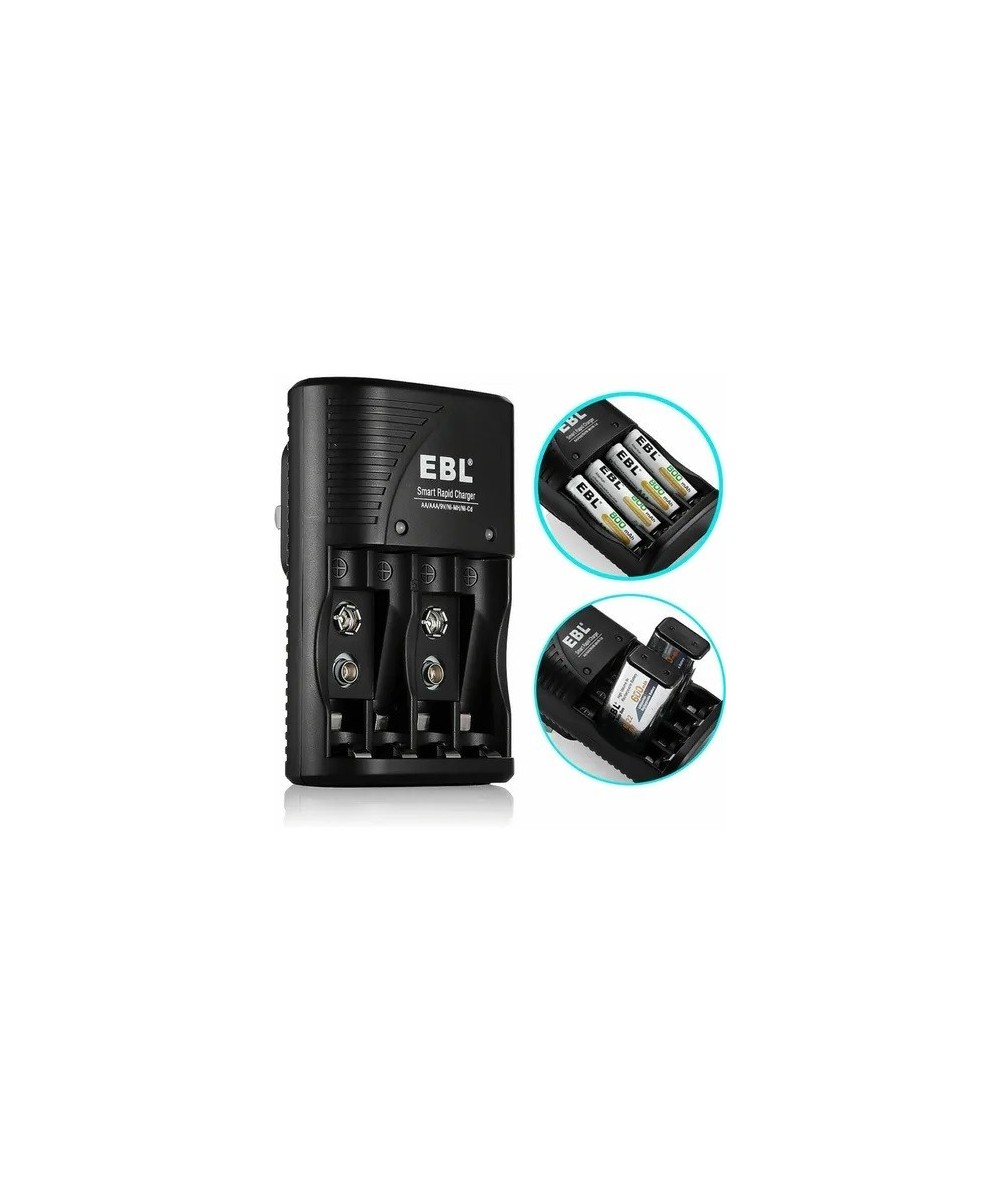 Cargador de Baterias AA/AAA/9V EBL-802