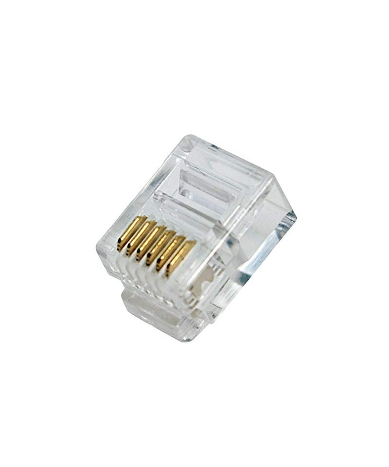 Conector Modular RJ12 6 Contactos 6P6C (10 Unidades)