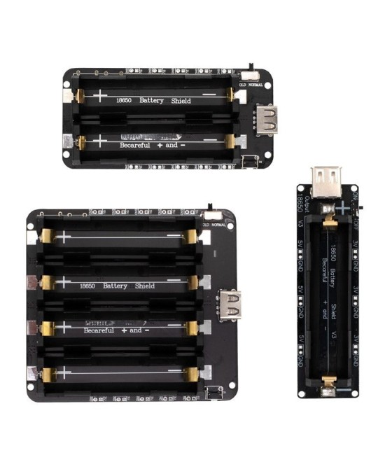 Modulo Cargador de Bateria 18650 Shield 1/2/4 Baterias