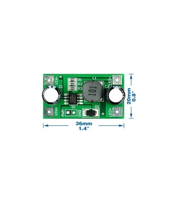 Modulo Controlador de LED Superbrillante 5-30V 1W/3W