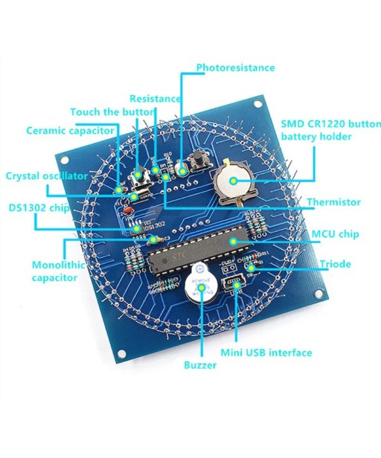 Reloj Digital LED con Display DS1302 con Alarma (DIY)