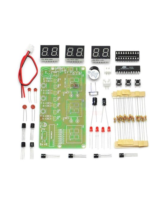 Reloj Digital LED con Display 6Bits AT89C2051 con Alarma (DIY)