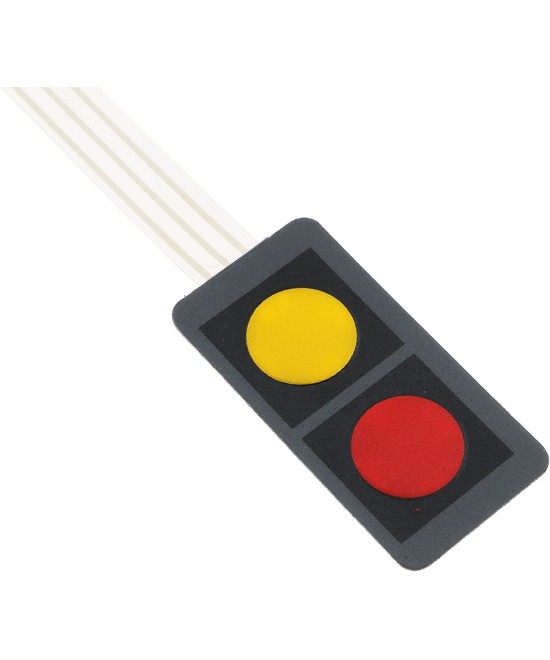 Teclado Matricial con Membrana 1x2 de 2 teclas