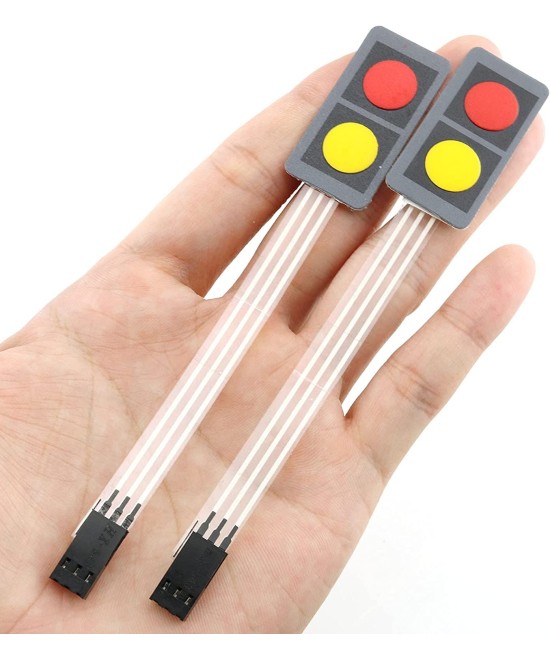 Teclado Matricial con Membrana 1x2 de 2 teclas