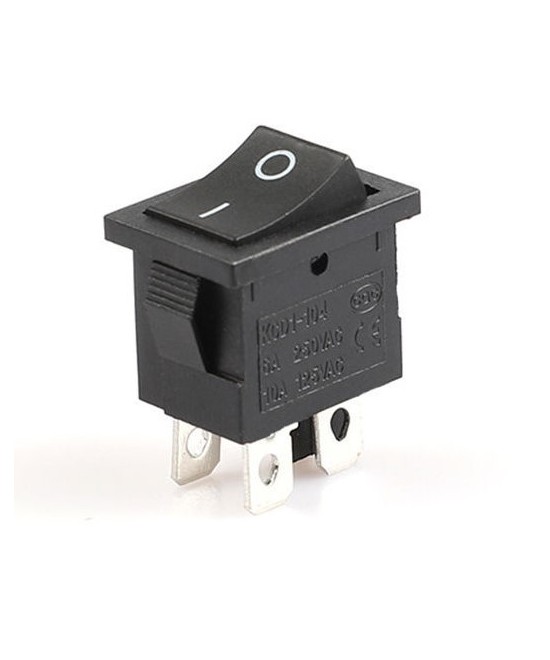 Interruptor de corriente 250V 6A KCD1-104 15x21mm 4 Pines