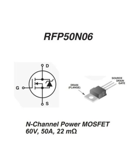 Transistor IRF50N06 TO-220 60V 50A