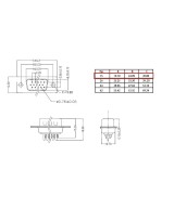 Puerto Serial DB15 DP15 VGA Macho/Hembra