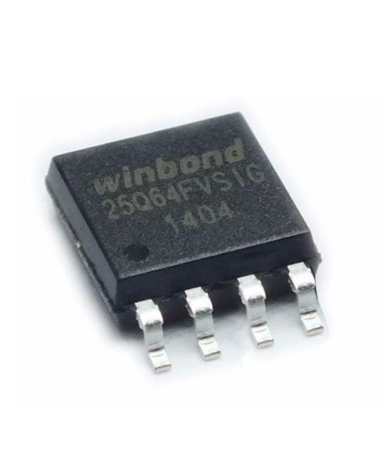 Memoria Flash SMD 64MBit 8MB W25Q64FVSIG 3V Winbond (SOP-8)