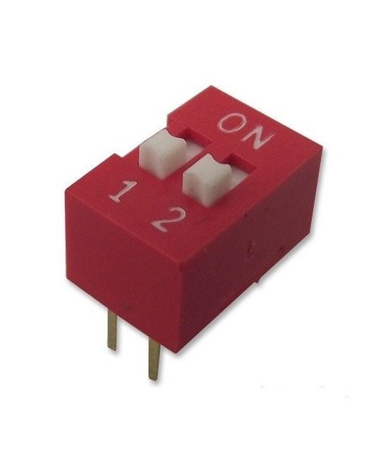 Mini Interruptor de 2/4/6/8/10/12 Posiciones 2.54mm (DIP Switch)