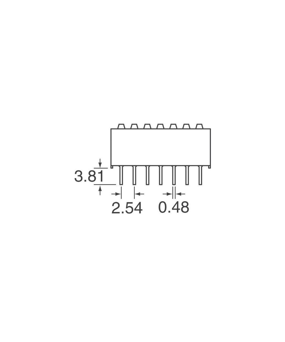 Mini Interruptor de 2/4/6/8/10/12 Posiciones 2.54mm (DIP Switch)