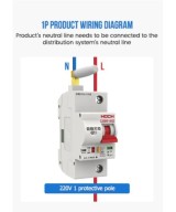 Interruptor de Energia Inteligente Breaker WIFI 1 - 2 Polos 63-80A ZJSB9-125Z