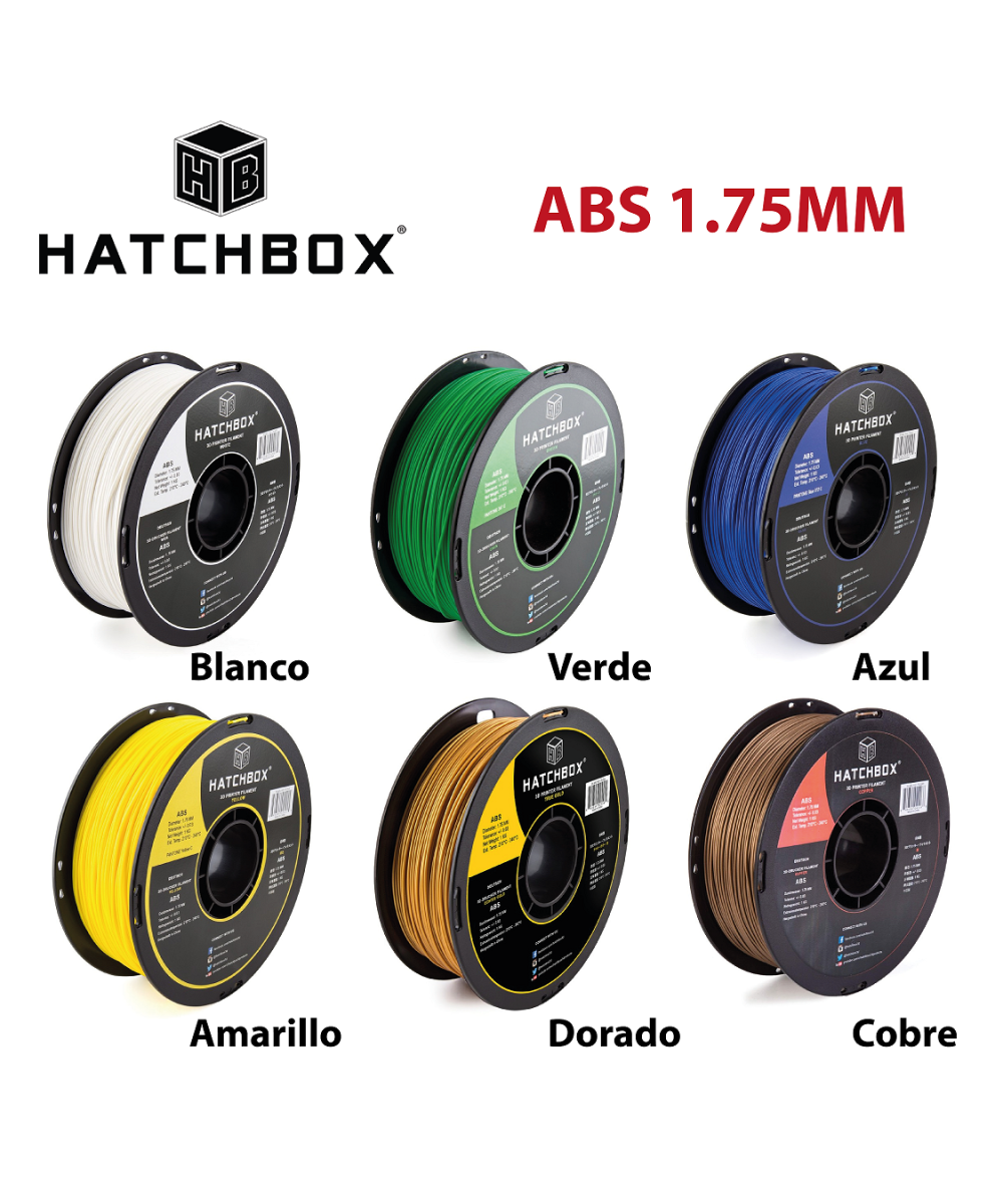 Filamento ABS Hatchbox 1.75MM 2.2LBS