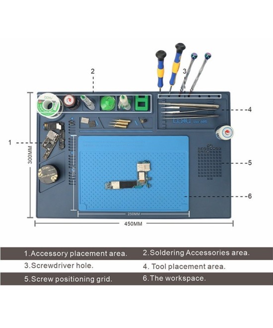 Tapete Antiestatico 45x30cm Baku BA-695
